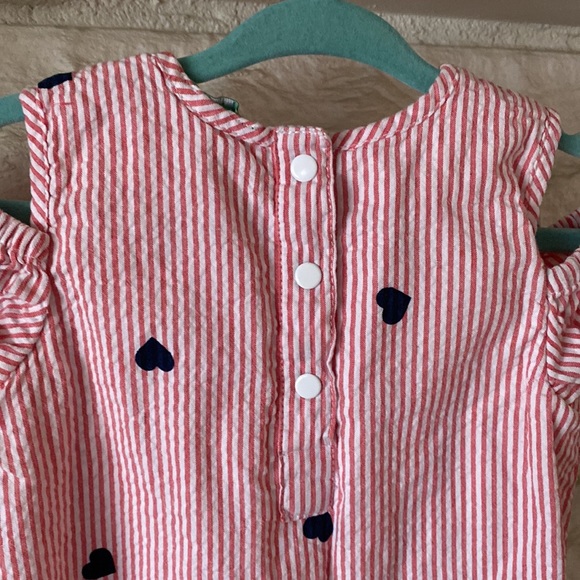 ✨Cute Striped Heart Dress - 18/24 Months - Picture 5 of 9